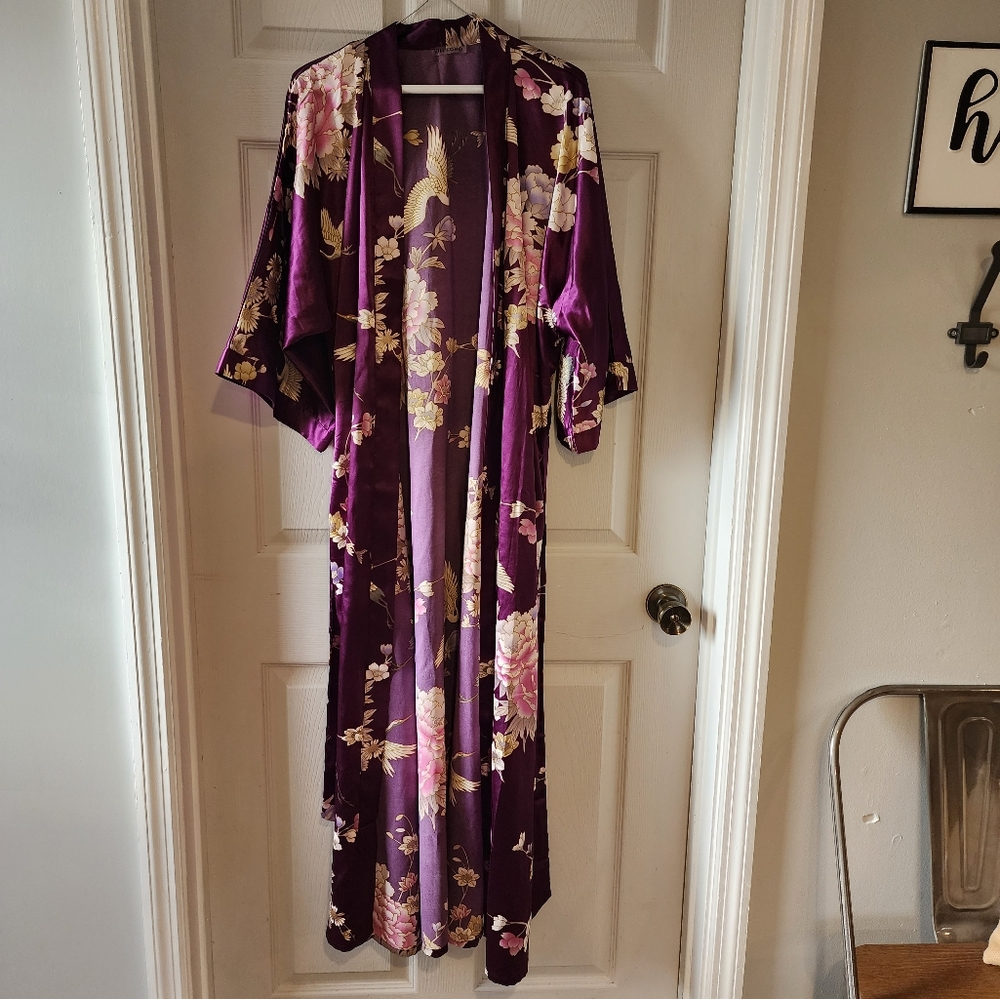 Satin Kimono Robe